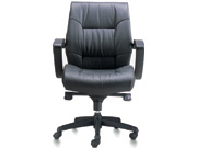 Modeern Leather Medium Back Chair